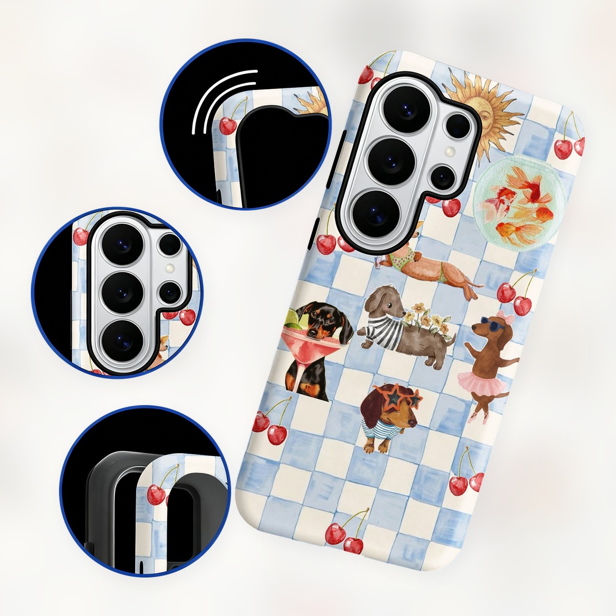 Funny Dogs Summer 2-in-1 Dual- - Computer Case review and price
